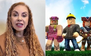 Cristina Mel. (Foto: Reprodução/Instagram/Cristina Melo/Reprodução/Roblox).