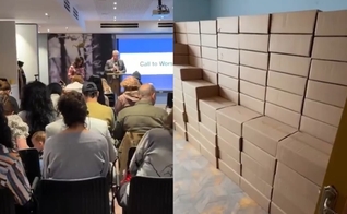 Uma igreja local na Armênia já possui milhares de Bíblias para enviar ao Irã. (Foto: Reprodução/CBN News).