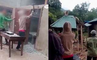 A casa de Houang foi demolida pelos vizinhos. (Foto: Reprodução/Instagram/Portas Abertas Brasil).