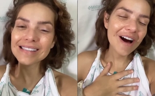 Camila Campos adorou a Deus no leito de hospital. (Foto: Reprodução/Instagram/Camila Campos).