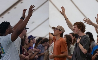 Os estudantes durante o evento. (Foto: Reprodução/University of Mary Hardin-Baylor)