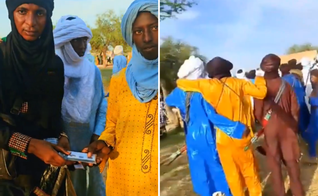 Missionário distribui dispositivos bíblicos para os Fulani na Nigéria. (Captura de tela/X/AFG_0007)