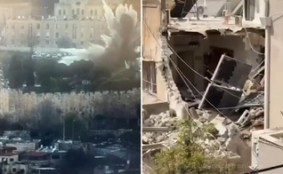 Em meio aos bombardeios, cristãos seguem pregando Jesus. (Foto: Ilustração/Instagram/Hoje no Mundo Militar/André Lajst)