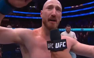 O lutador Joe Pyfer testemunha sua fé durante entrevista no UFC. (Captura de tela/X/ realDailyWire)