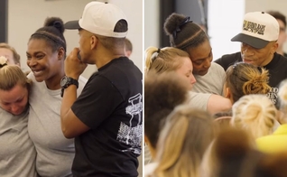 As mulheres durante o culto na prisão. (Foto: Reprodução/Instagram/God Behind Bars)