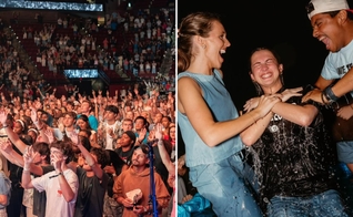 Os universitários foram impactados pela presença de Deus. (Foto: Reprodução/Instagram/Unite US)