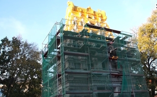 Templo hindu em construção em Berlim. (Foto: Reprodução/YouTube/ DER SPIEGEL).