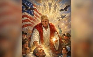 Post repercutido no Instagram após publicação de Trump ser apagada da Truth Social. (Captura de tela)