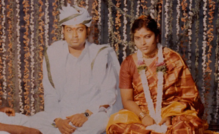 Casal cristão secreto em cerimônia de casamento hindu. (Foto: arquivo pessoal)