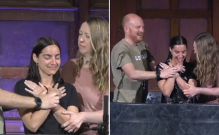 O batismo de María Gabriela. (Foto: Reprodução/YouTube/Vintage Church Pasadena)