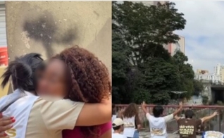 A mulher recebeu oração dos cristãos e desistiu de tirar sua vida. (Foto: Reprodução/Instagram/Allan Machado).