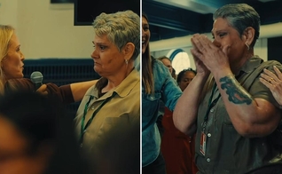 O batismo na prisão. (Foto: Reprodução/Instagram/God Behind Bars)