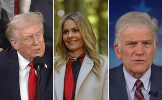 Trump, Candace C. Bure e Franklin Graham estão entre os que farão a leitura pública da Bíblia. (Fotos: Casa Branca / Great American Media / AEBG)