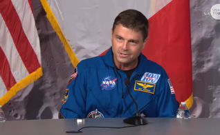 O astronauta da NASA e comandante da Artemis II, Reid Wiseman. (Foto: Reprodução/YouTube/USA TODAY)