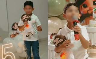 Derek louvando na festa. (Foto: Reprodução/Instagram/Priscila Chagas)