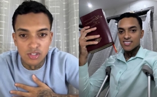 O MC Brinquedo anunciou sua conversão a Jesus. (Foto: Reprodução/Instagram/MC Brinquedo).