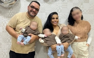 Juliana Alves recebeu um milagre e teve trigêmeas. (Foto: Instagram/Juliana Alves).