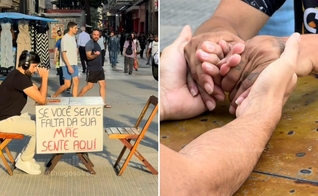 A ação evangelística. (Foto: Reprodução/Instagram/Thiago Solrac)