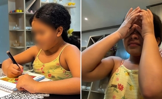 Alice contando o sonho para a mãe. (Foto: Reprodução/Instagram/Gisele Almada)