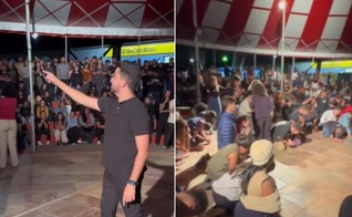 O aluno foi impactado ao ouvir o Evangelho durante um culto da missão “Aviva Universitário”. (Foto: Reprodução/Instagram/Lucas Teodoro).