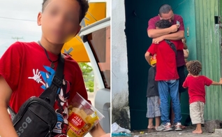 O menino Davi. (Foto: Reprodução/Instagram/Leandro Pessoa)
