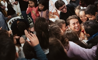 As crianças intercederam por Nikolas Ferreira. (Foto: Instagram/Casa Pró-Vida Mãe Imaculada).