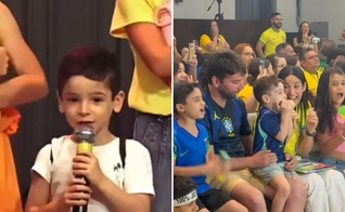 Bernardo Maciel no culto. (Foto: Reprodução/Instagram/Salomão Liberato Jr)
