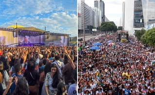 Multidão louvando a Jesus nas ruas do Rio. (Foto: Reprodução/Instagram/Marcha para Jesus Rio)