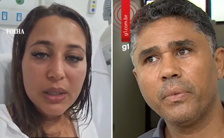 Bruna Damaris e o pai, Sidney José da Silva, falaram sobre o resgate e oração após resgate milagroso. (Captura de tela/Instagram/FolhaSPaulo/g1)