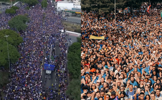 A multidão percorreu mais de 3 quilômetros louvando a Deus. (Foto: Reprodução/Instagram/Marcha para Jesus).