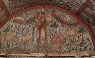 O afresco é a imagem de Cristo mais bem preservada já encontrada. (Foto: Ministério da Cultura e Turismo da Turquia).