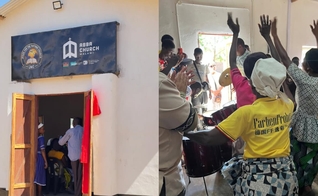 Os cristãos celebraram a inauguração da igreja. (Foto: Instagram/abbachurchmarlboro).