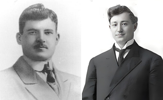 Os missionários suecos Daniel Berg e Gunnar Vingren. (Foto: Wikimedia)