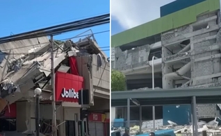 Imagens dos estragos após o terremoto no país. (Foto: Reprodução/YouTube/CNN Brasil)