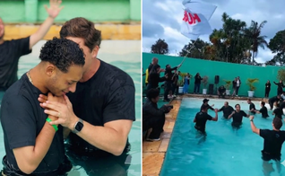 O batismo foi realizado pela Igreja Lagoinha Morumbi. (Foto: Reprodução/Instagram/Lagoinha Morumbi).