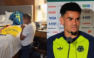 Mane Díaz, pai de Luis Díaz, intercedeu pelo filho e pelo time. (Foto: Reprodução/Instagram/Mane Díaz/Reprodução/YouTube/TJ Sports).