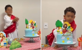 Augusto durante a festa. (Foto: Reprodução/Instagram/Rita Luz Freitas)