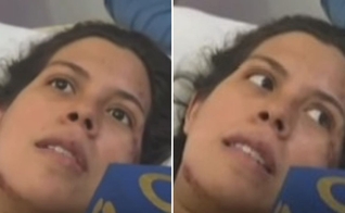 Dayana glorificando a Deus no hospital. (Foto: Reprodução/Instagram/BibliaTodo)
