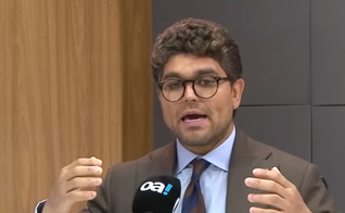 Tallis Gomes durante entrevista ao programa Pensando o Brasil. (Captura de tela/YouTube/O Antagonista)