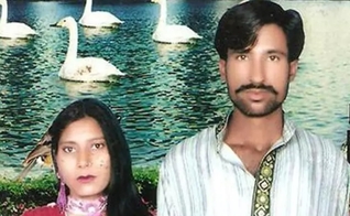 O casal cristão Shahzad Masih e Shama Bibi. (Foto: Reprodução/ACN)