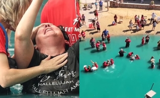 A missão de Kayla Gabbard realizou um grande batismo em Ohio. (Foto: Reprodução/Instagram/Kayla Gabbard).