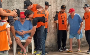 Idoso foi curado após uma oração nas ruas. (Foto: Reprodução/Instagram/AVIVA)