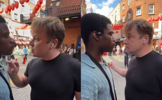 Jesse Samuel Ngoma foi hostilizado por um homem enquanto evangelizava na rua. (Foto: Reprodução/Instagram/Jesse Samuel Ngoma).