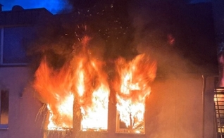 Incêndio criminoso atinge salão paroquial protestante em Gladbeck, na Alemanha. (Foto: OIDAC Europe)