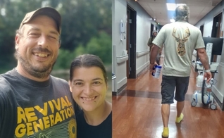 Richard Reeder voltou à vida após orações. (Foto: Facebook/Richard Reeder/Instagram/Kayla Gabbard).