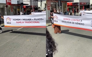 A igreja exigiu mensagens sobre a visão bíblica de família no desfile. (Foto: Reprodução/Instagram/ieadicara).