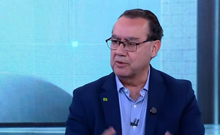 Augusto Cury durante sabatina no Jornal da Manhã. (Captura de tela/YouTube/Jovem Pan News)
