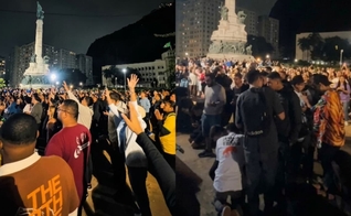 Muitos universitários oraram por um despertar nas universidades do Rio. (Foto: Reprodução/Instagram/avivauniversitario).