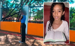 Safira Emanuele foi atacada por um enxame de abelha em Ibirité. (Foto: Reprodução/YouTube/Moto Vinny/Reprodução/Instagram/saffira_emanuele_11).