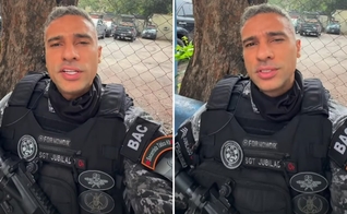 O militar conhecido como Sargento Jubilado. (Foto: Reprodução/Instagram/Sargento Jubilado)